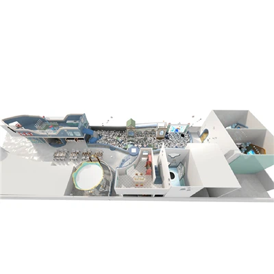 Ozeanthema Indoor -Spielplatz für Kids Cafe